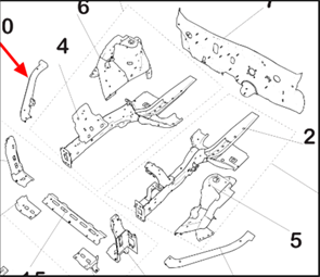 {{photo.Alt || photo.Description || 'Панель передняя правая (рамка радиатора) Changan Alsvin'}}